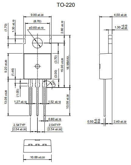 快恢復(fù)二極管封裝尺寸